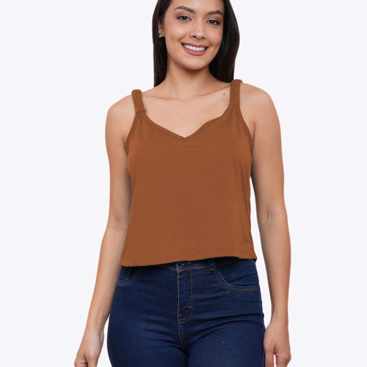 GENERICO - POLO EN TIRAS EN V AZAYU