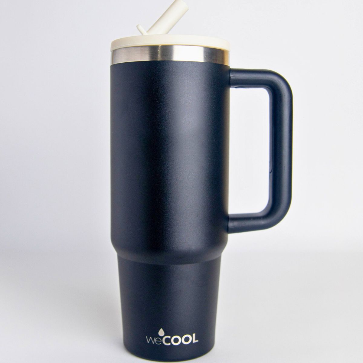 WECOOL - Mug Térmico Premium Negro 30oz Antiderrame  Uso Diario y Viajes