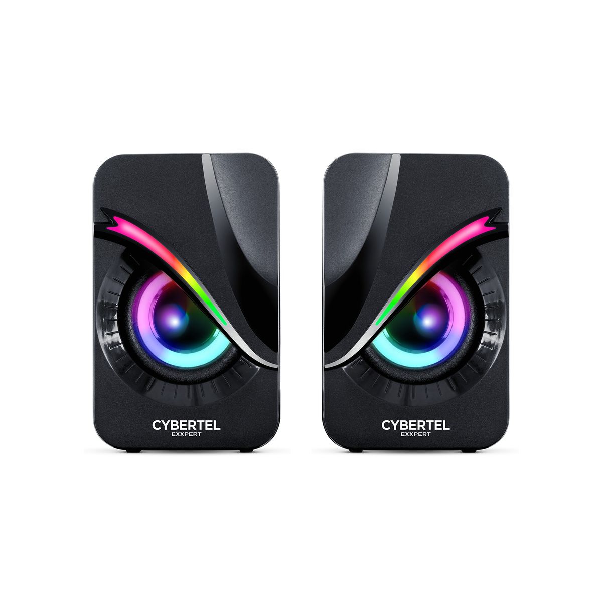 CYBERTEL - Parlante Multimedia Gamer RGB 2.0 Exxpert - CBX S301