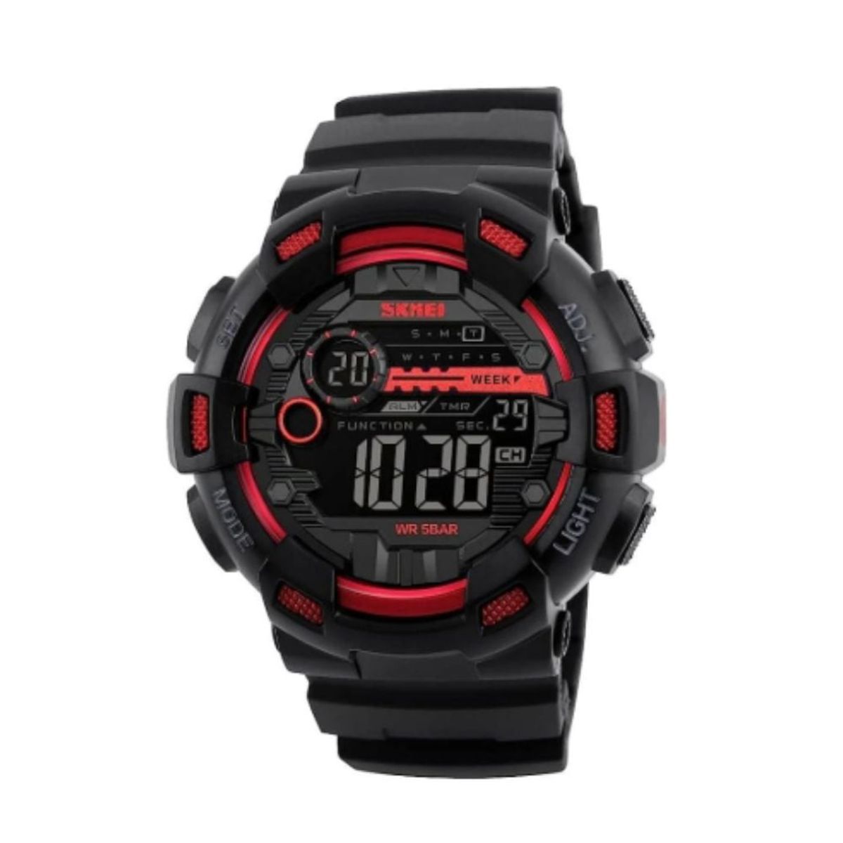 SKMEI - RELOJ HOMBRE DIGITAL 1243 SKMEI NEGRO ROJO