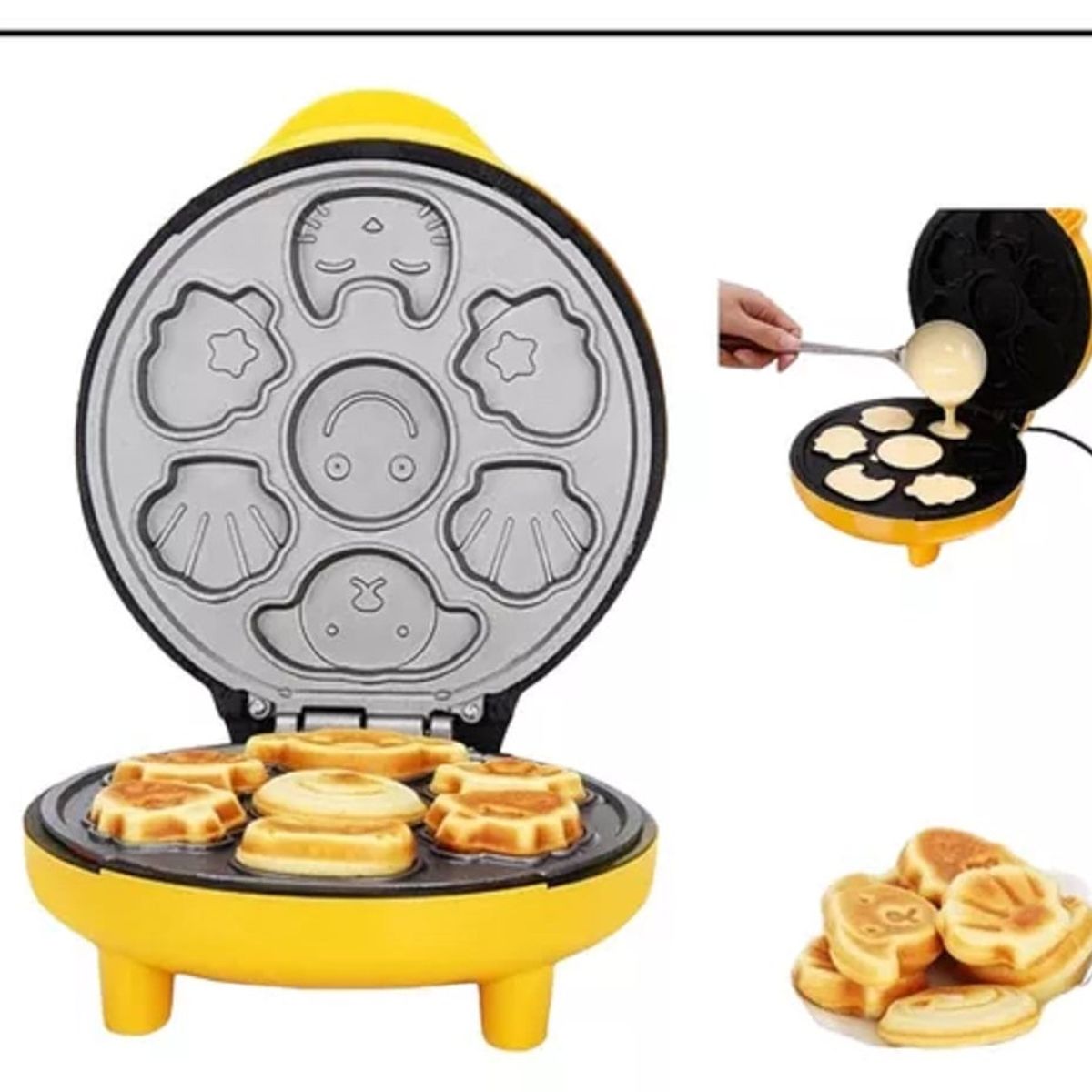 GENERICO - Mini Waflera Eléctrica Para Hot Cakes  Waffles Con Diseños