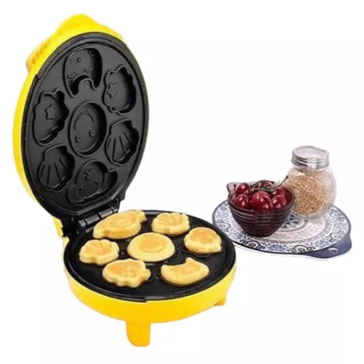 GENERICO - Waflera Para Hacer Galletas De 7 Diferentes Diseños Divertidas