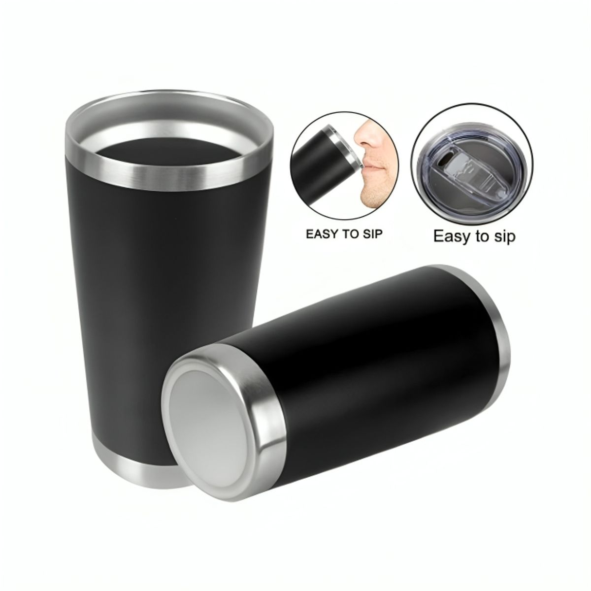 GENERICO - Vaso Térmico Portátil de Acero Inoxidable 600 ml