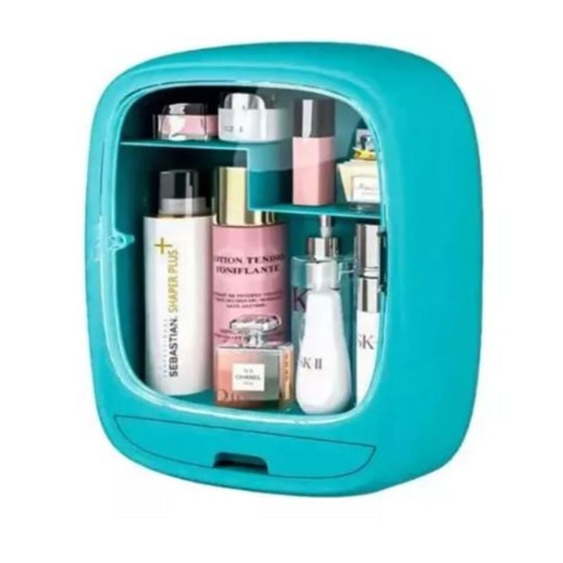 GENERICO - Organizador De Cosmeticos Para Pared Celeste