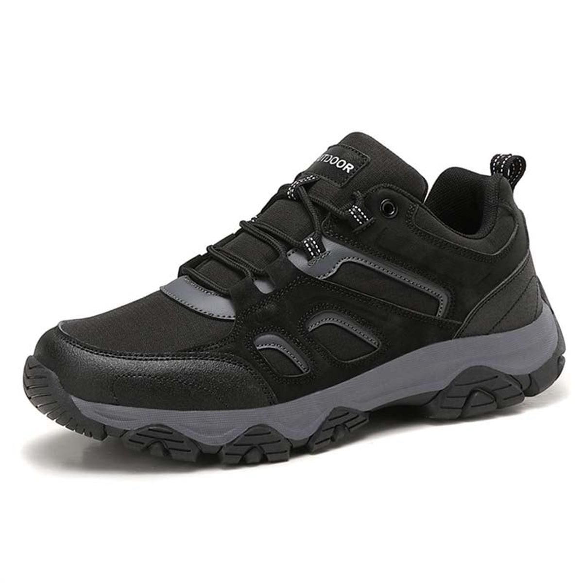 SHANDIAN - Zapatillas de Trekking para hombres Negro