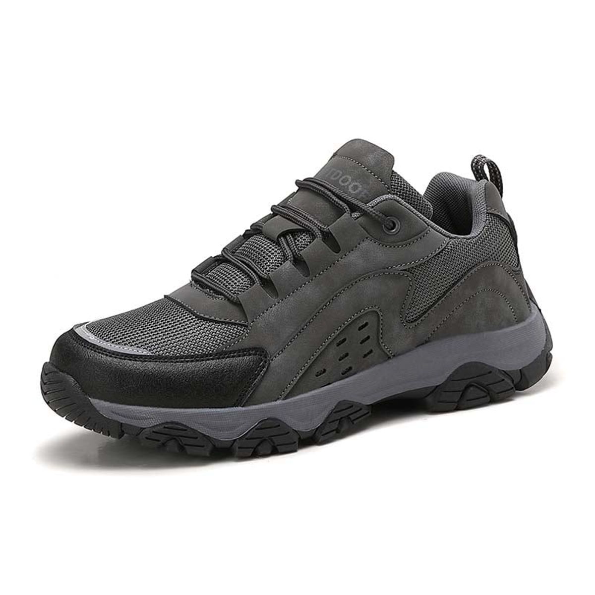 SHANDIAN - Zapatillas de Trekking para hombres Negro