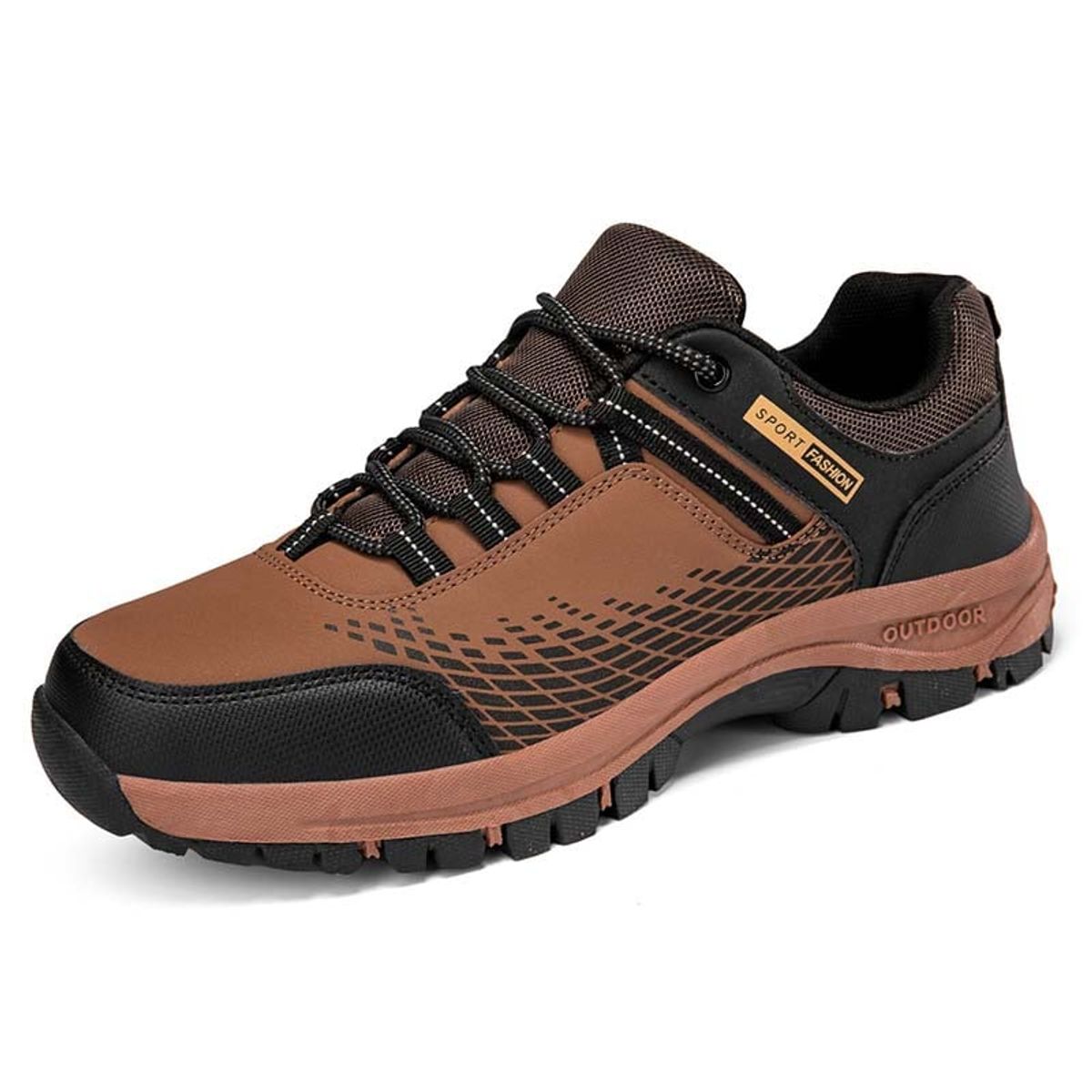 SHANDIAN - Zapatillas de Trekking para hombres Negro