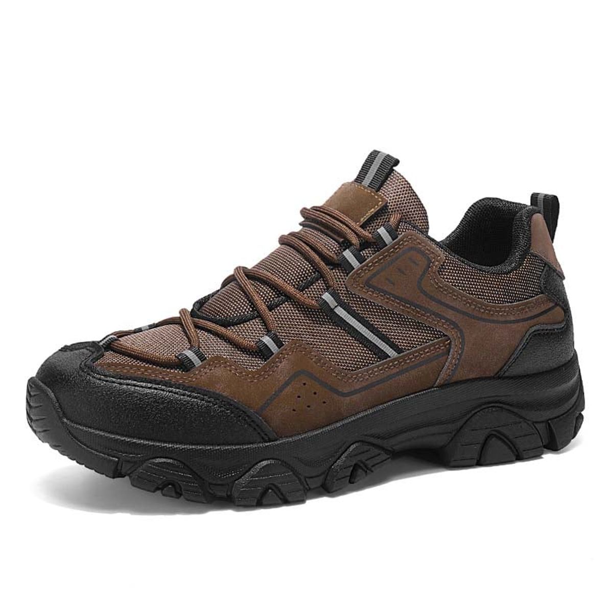 SHANDIAN - Zapatillas de Trekking para hombres Negro