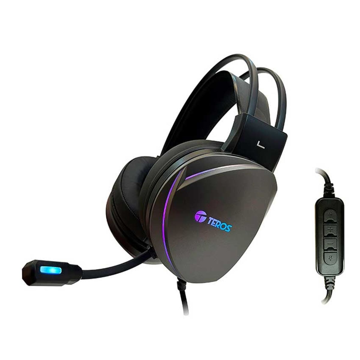 TEROS - Audifonos Gaming TEROS TE-8170N 7.1 RGB USB con Micrófono PC