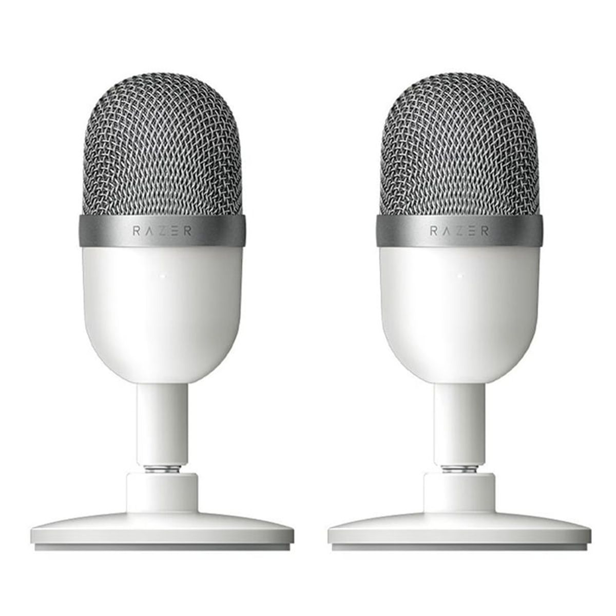 RAZER - Set 2 Razer Seiren Mini USB Streaming Microphone Streaming Blanco