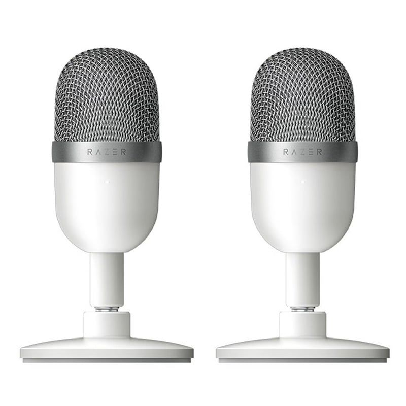 RAZER - Set 2 Razer Seiren Mini USB Streaming Microphone Streaming Blanco