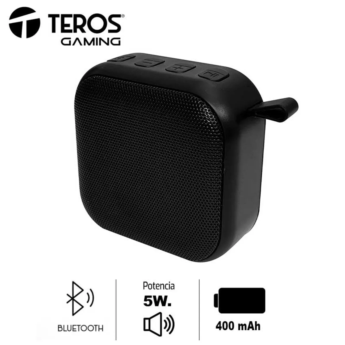 TEROS - Parlante Bluetooth TEROS TE-6032N 5W Radio FM USB Micro SD Negro