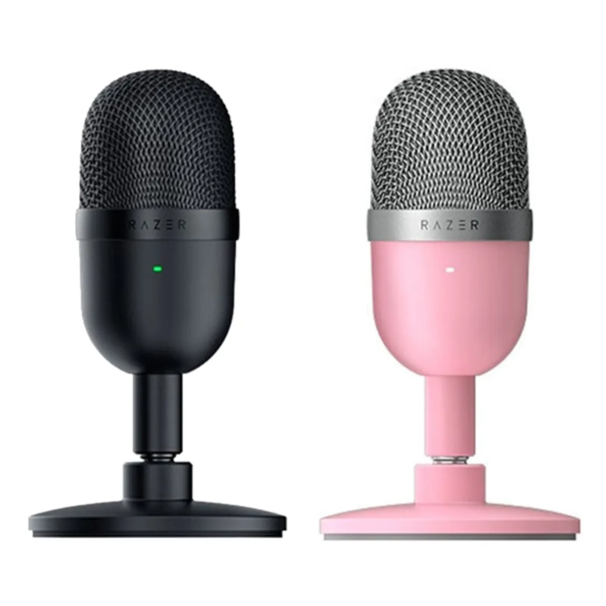 RAZER - Set 2 Razer Seiren Mini USB Streaming Microphone Rosa y Negro