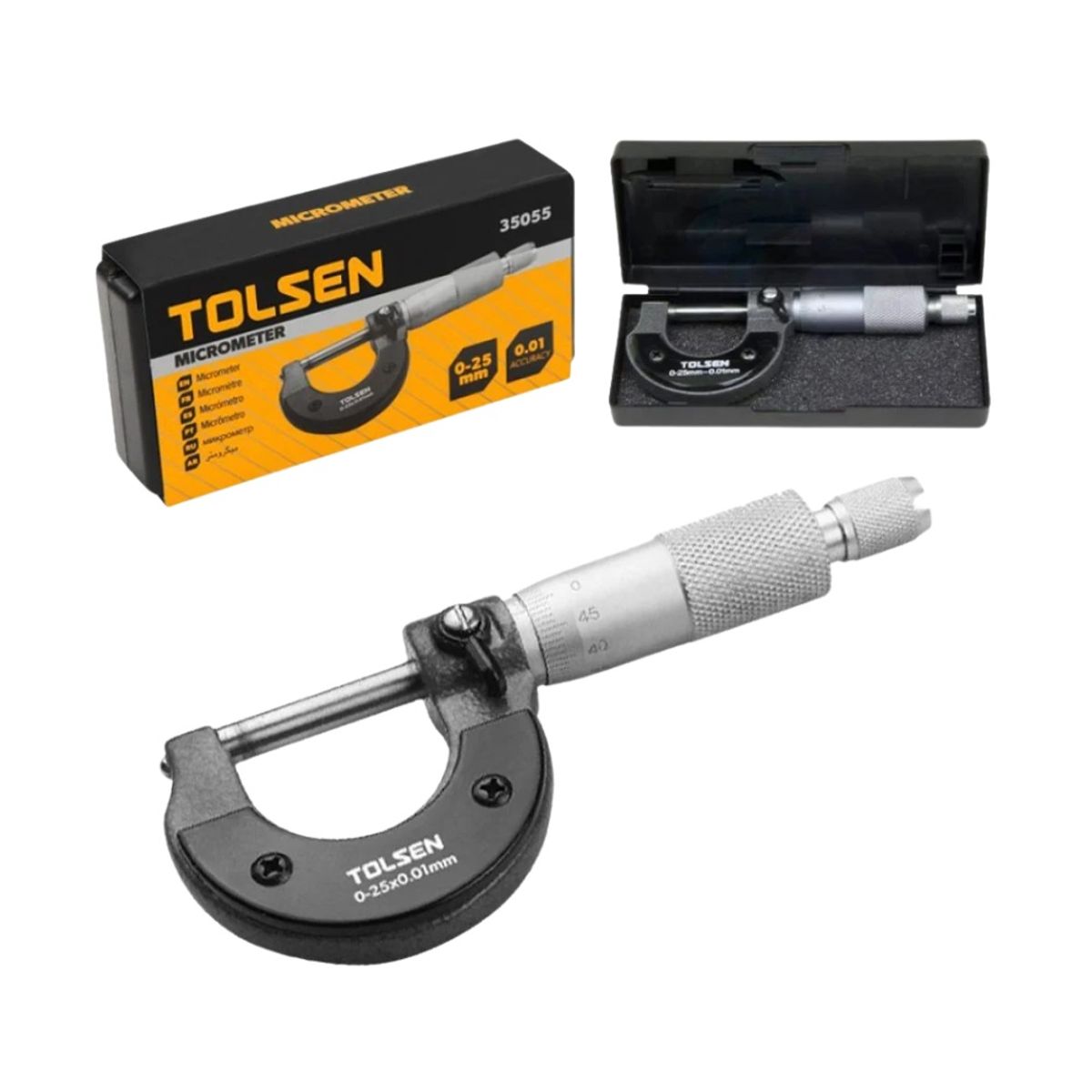 TOLSEN - Micrometro de Maquinista Tolsen