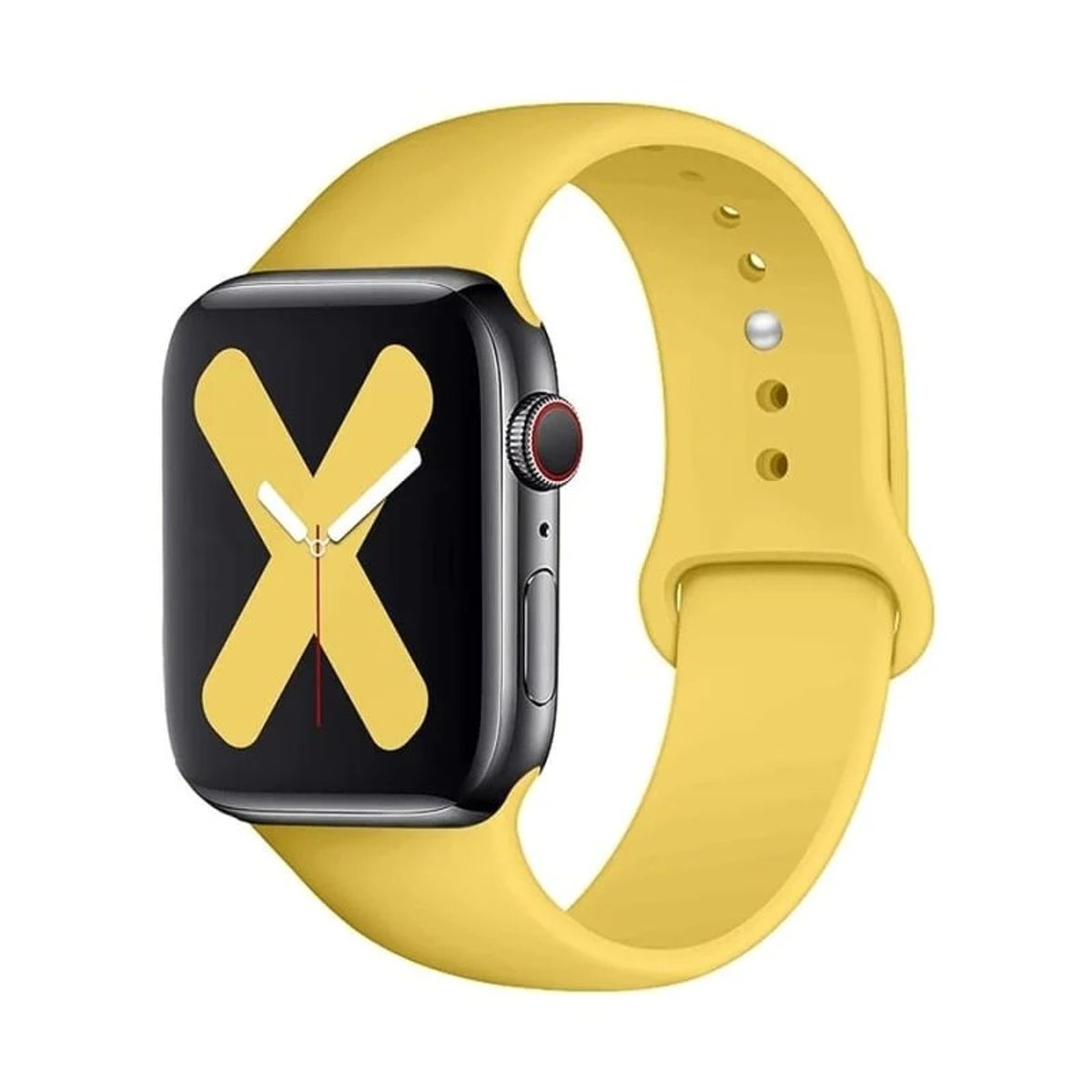 GENERICO - CORREA DE SILICONA PARA APPLE WATCH 38-40-41 MM AMARILLO