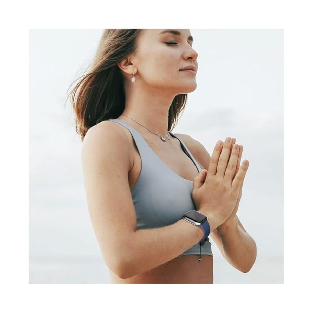 GENERICO - CORREA DE SILICONA PARA WATCH 38-40-41 MM AZUL MEDIANOCHE