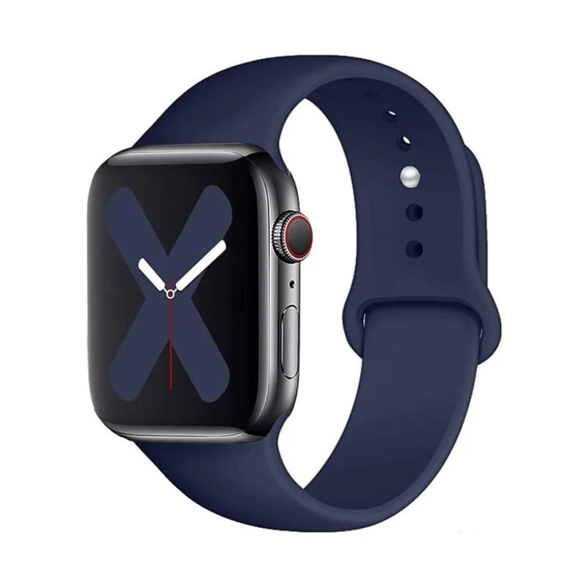 GENERICO - CORREA DE SILICONA PARA WATCH 38-40-41 MM AZUL MEDIANOCHE