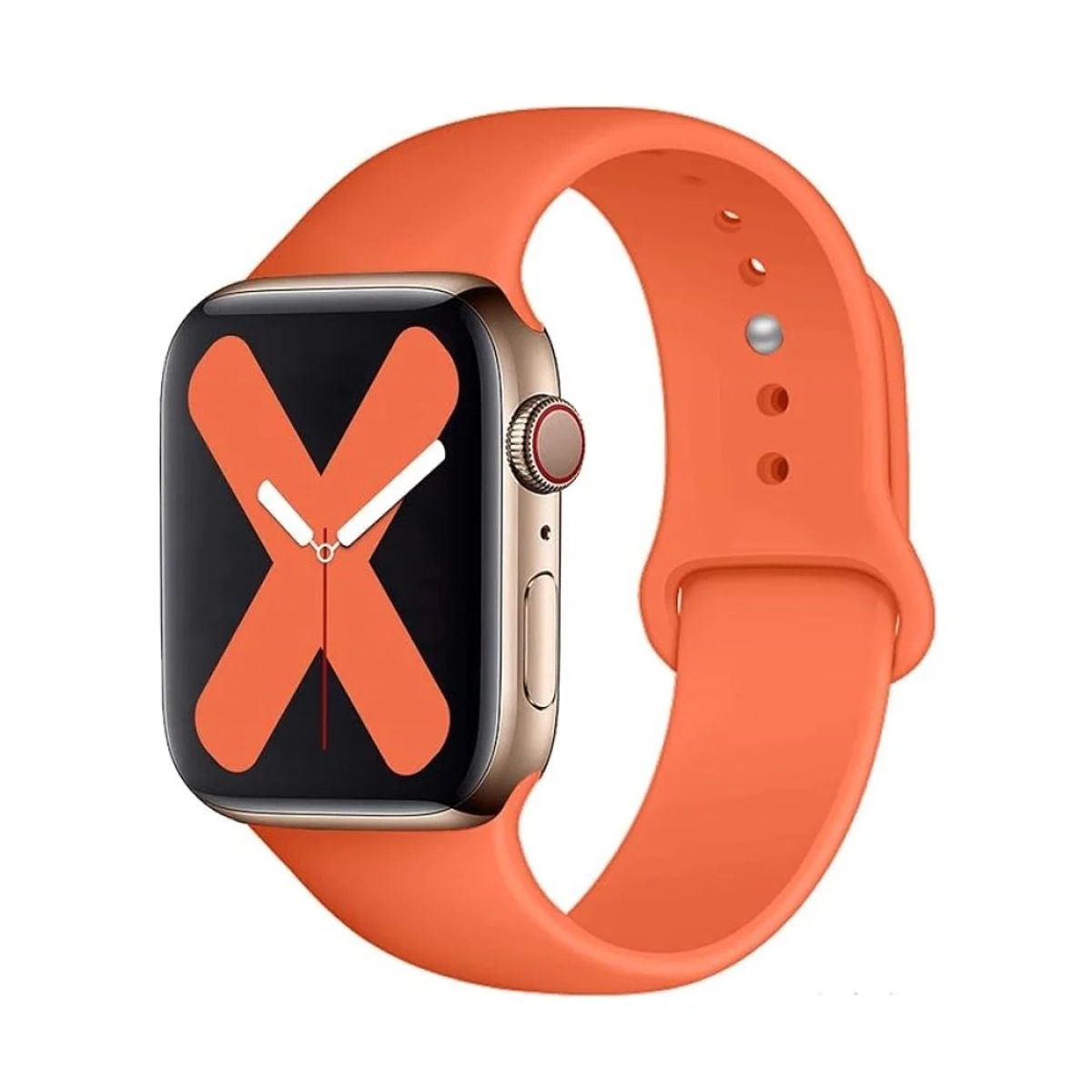 GENERICO - CORREA DE SILICONA PARA WATCH 38-40-41 MM NARANJA