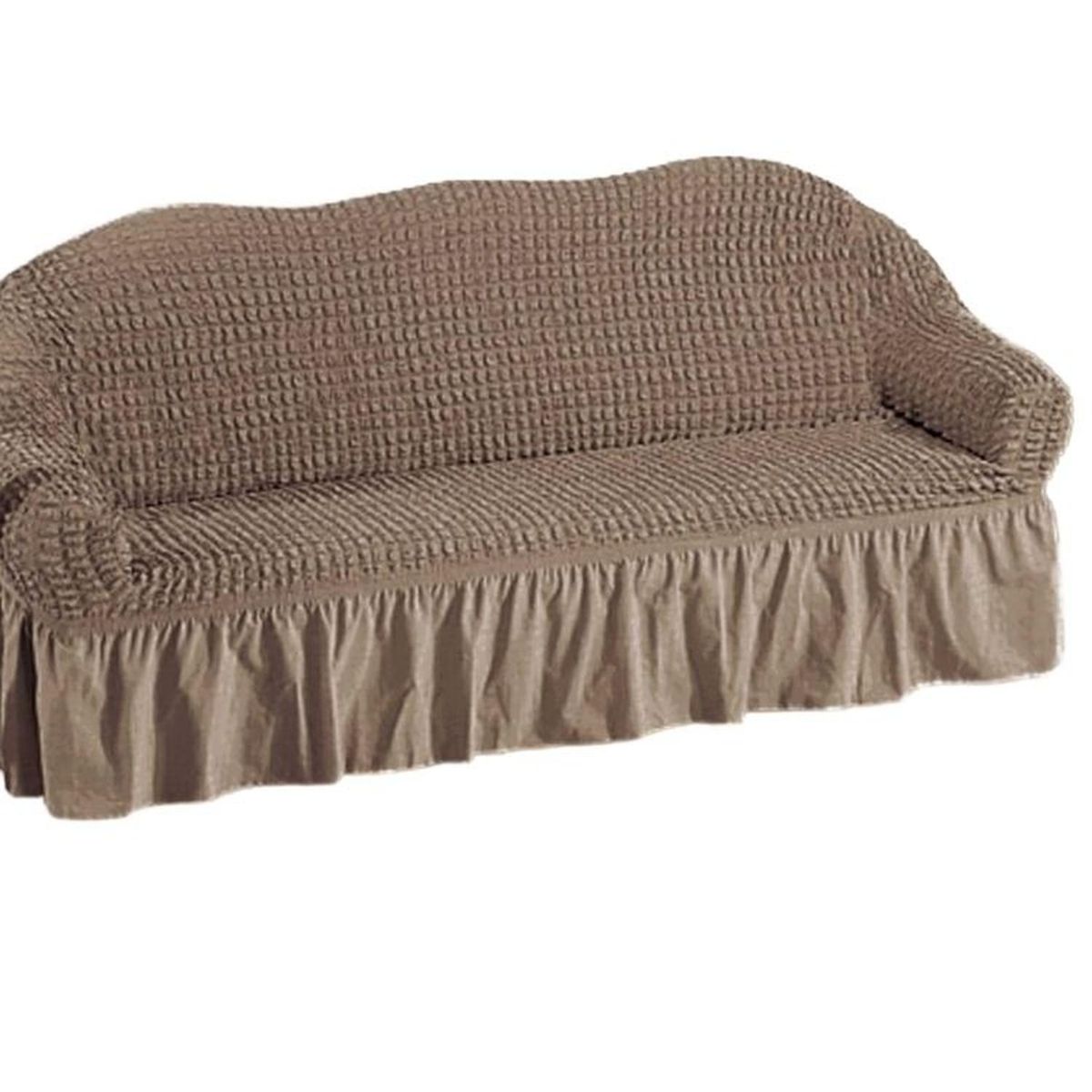 SALA FABULOSA - Funda de mueble 3-2-1 en burbuja color entero - Beige