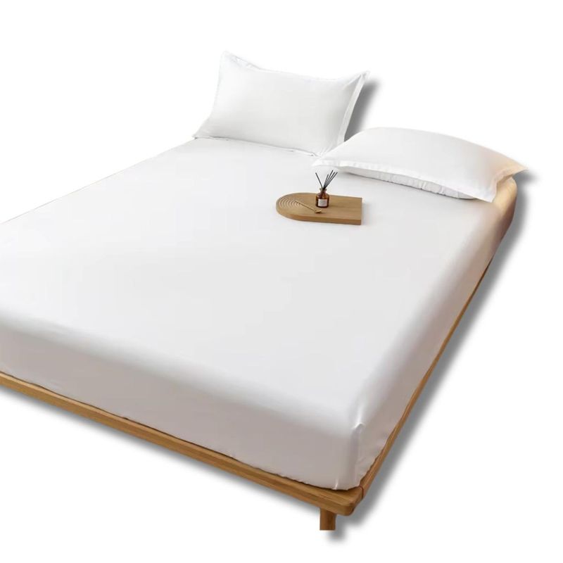 SALA FABULOSA - Protector de colchón antifluído 2 plazas con cierre - Blanco