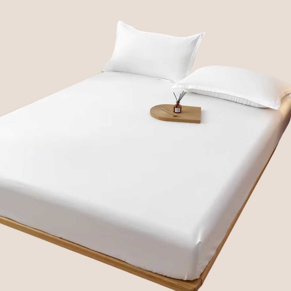 SALA FABULOSA - Protector de colchón antifluído 2 plazas con cierre - Blanco