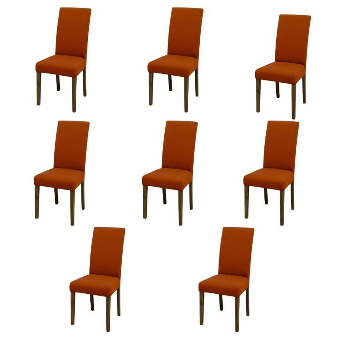 SALA FABULOSA - Funda de silla en lycra color entero 8 piezas - Lacre