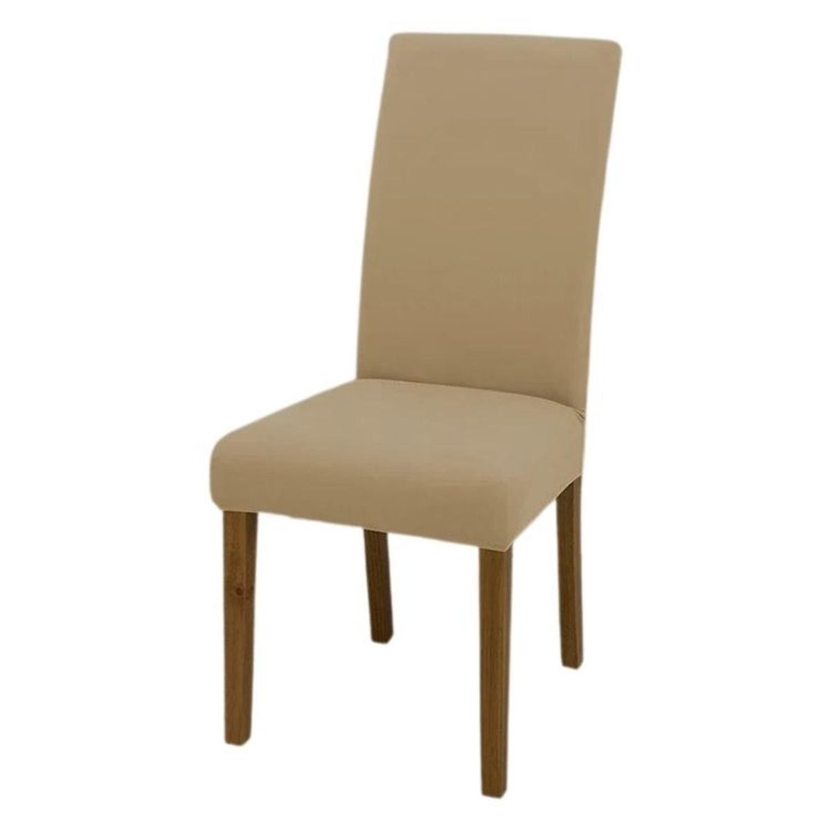 SALA FABULOSA - Funda de silla en lycra color entero 8 piezas - Beige