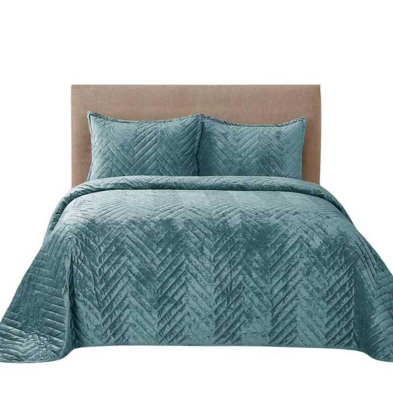 SALA FABULOSA - Edredón Aura + 2 Fundas de Almohada - Cobalto