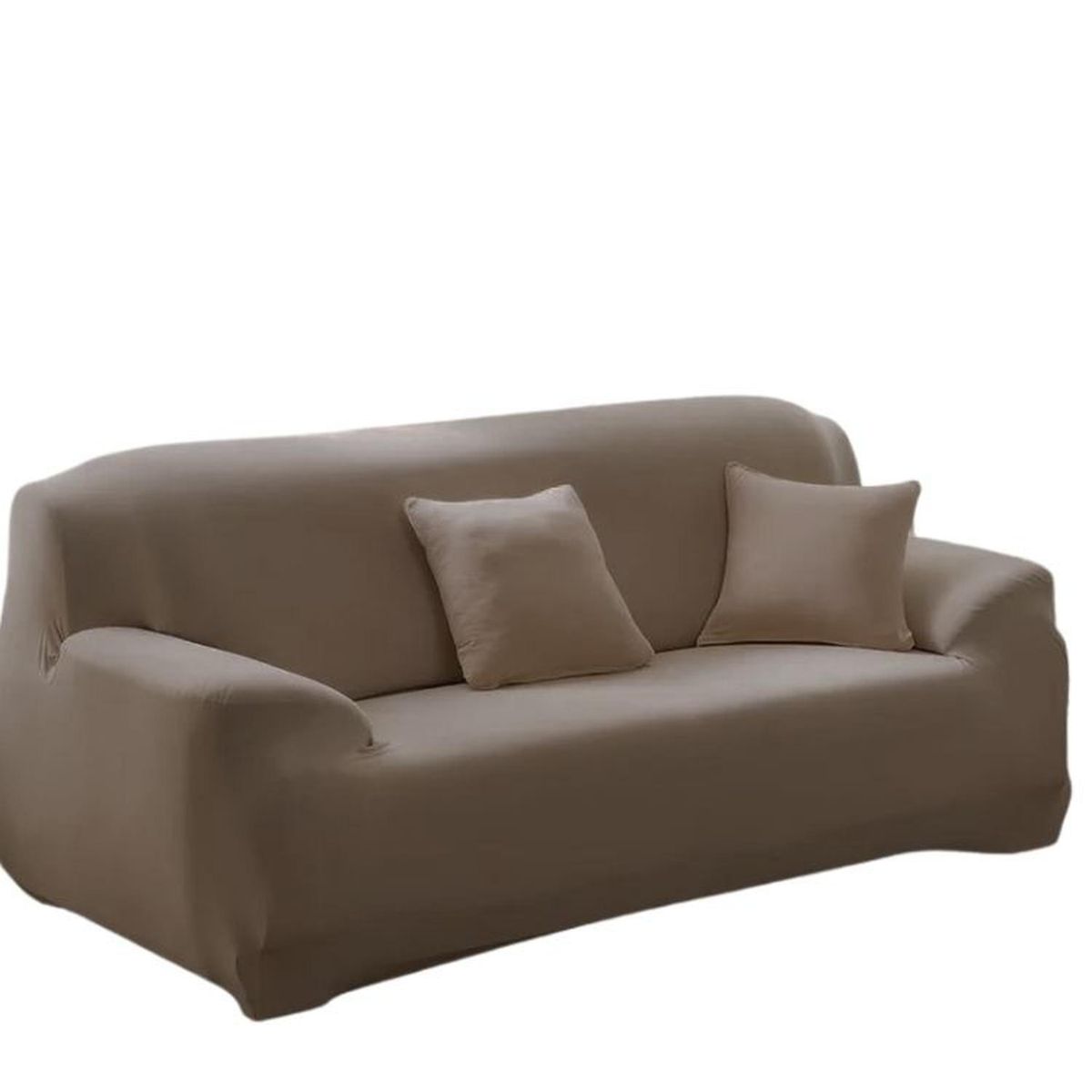 SALA FABULOSA - Funda de mueble 3-2-1 en Lycra color entero - Arena