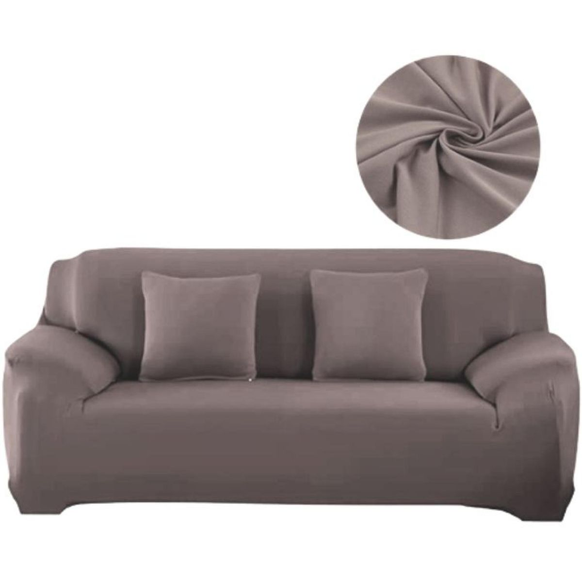 SALA FABULOSA - Funda de mueble 3-2-1 en Lycra color entero - Arena