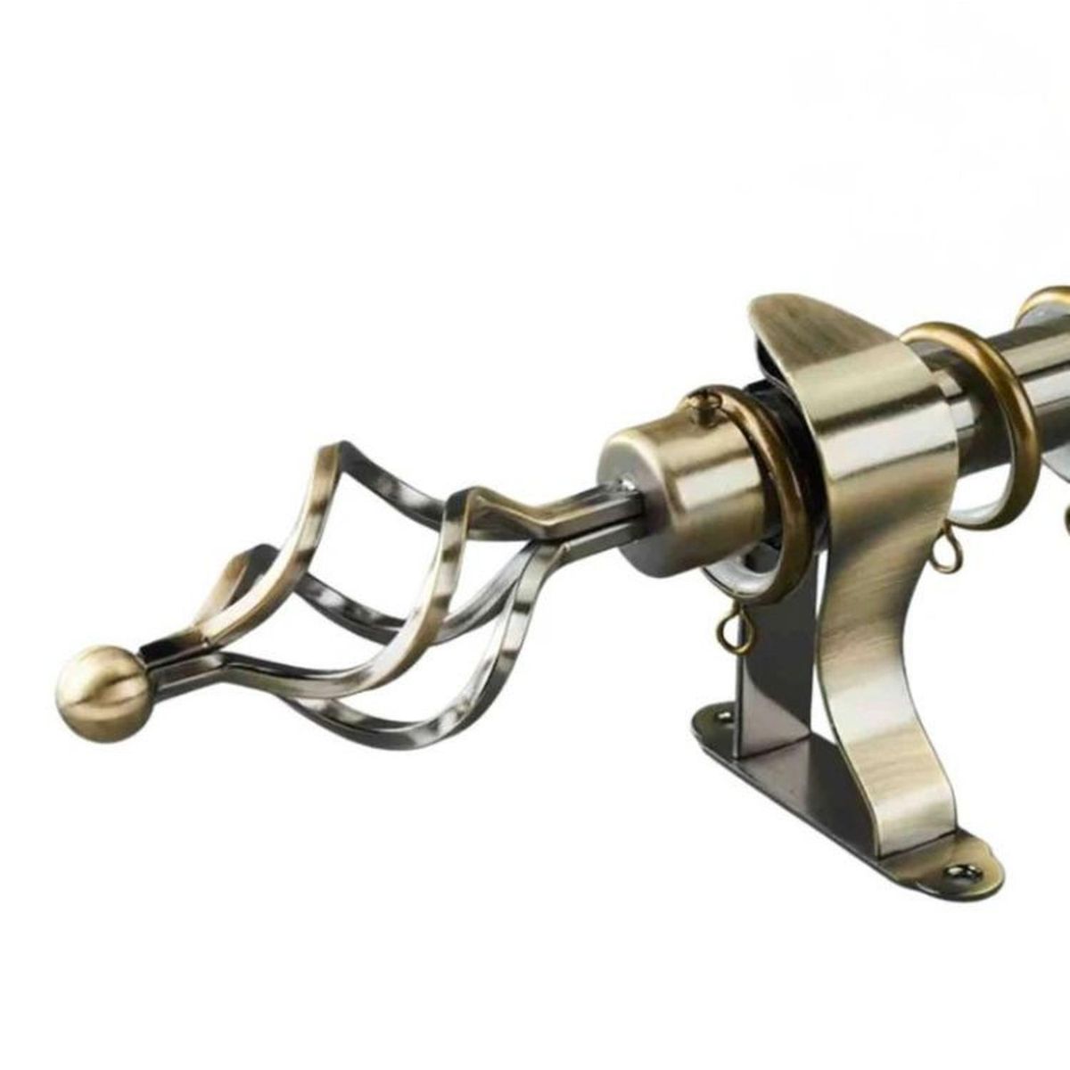 SALA FABULOSA - Tubo graduable de cortina extendible de 1.60 a 3 mts - Oro viejo