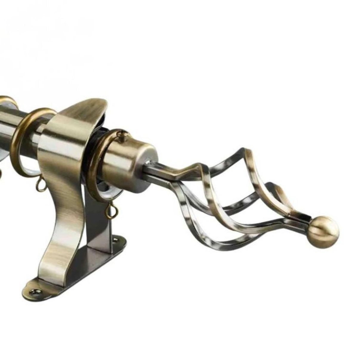 SALA FABULOSA - Tubo graduable de cortina extendible de 1.60 a 3 mts - Oro viejo