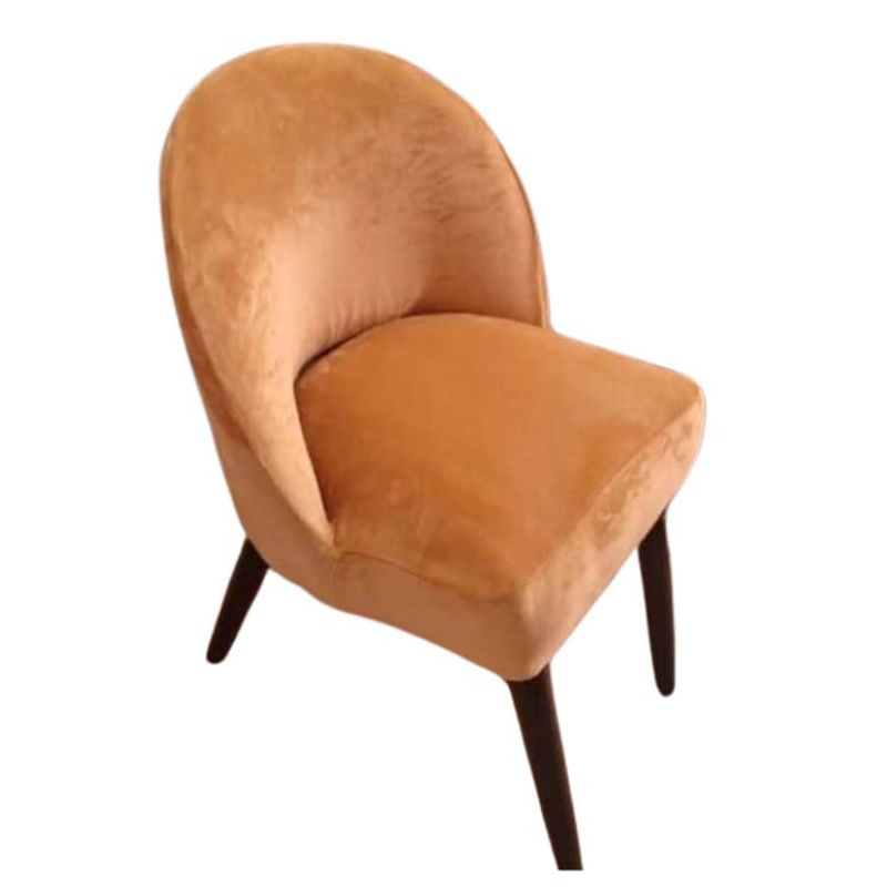 SALA FABULOSA - Funda de silla VINTAGE en terciopelo liso 8 piezas - Camel