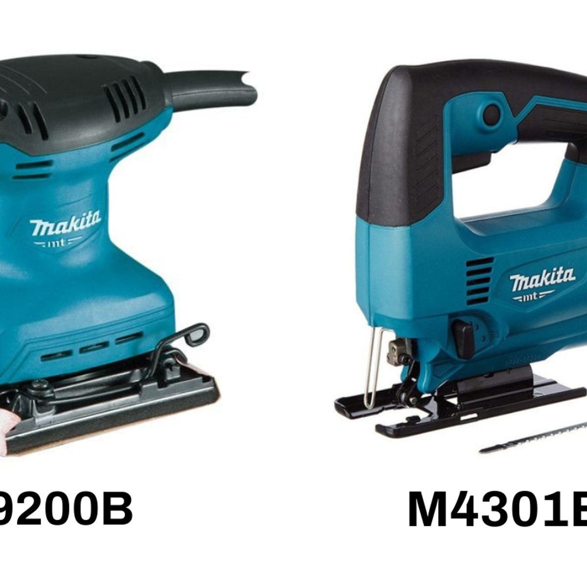 MAKITA MT - LIJADORA ¼ PLIEGO 180W M9200B + SIERRA CALADORA 450W M4301B MAKITA MT