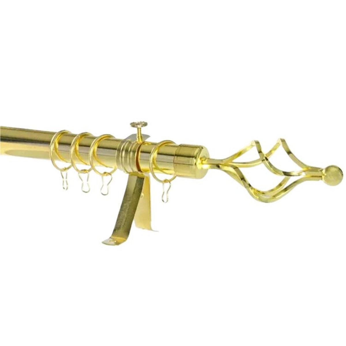 SALA FABULOSA - Tubo graduable de cortina extendible de 1.60 a 3 mts - Oro claro