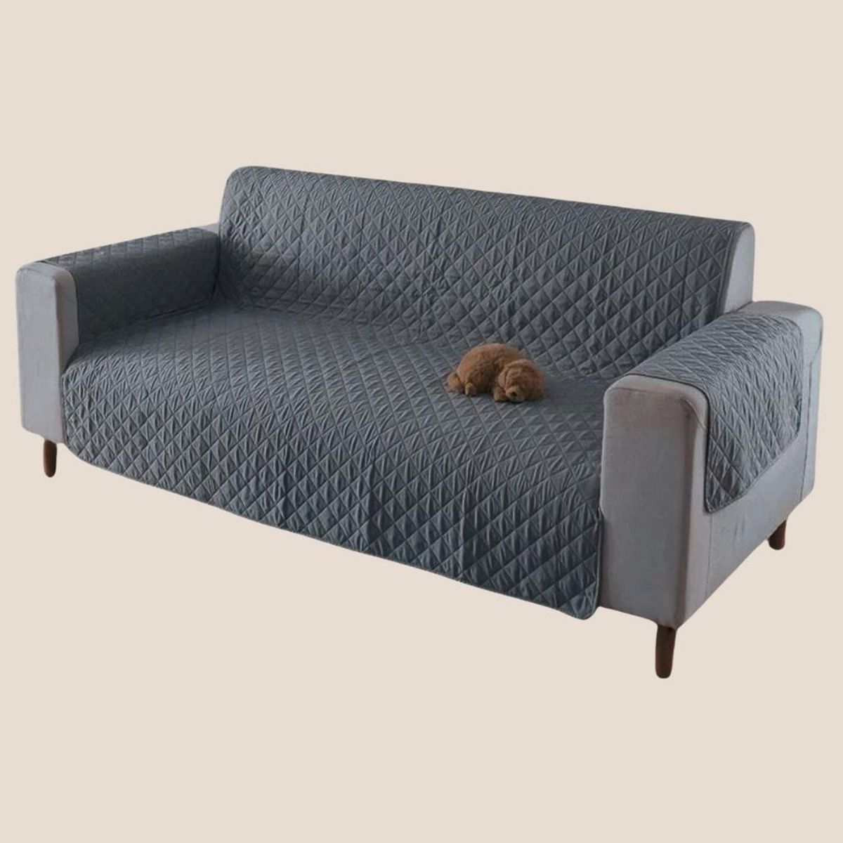 SALA FABULOSA - Protector de mueble 3-2-1 antifluído - Plomo