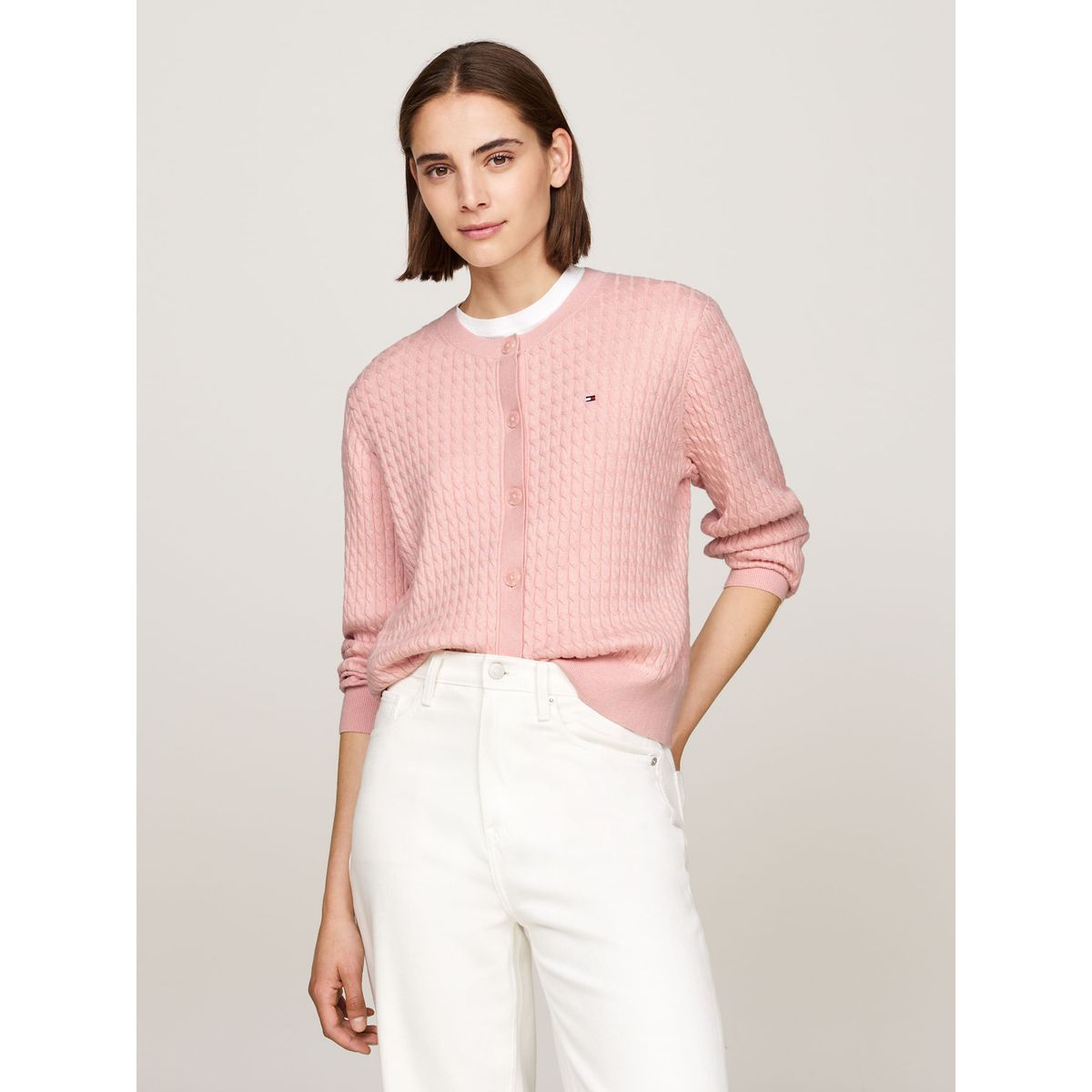 TOMMY HILFIGER - SWEATER CO CABLE C-NK CARDIGAN