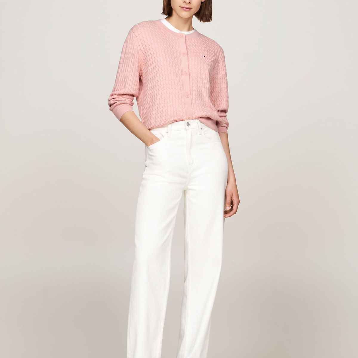 TOMMY HILFIGER - SWEATER CO CABLE C-NK CARDIGAN