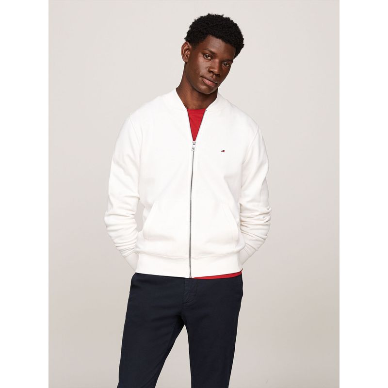 TOMMY HILFIGER - SWEATSHIRT FLAG LOGO BASEBALL ZIP THROUGH
