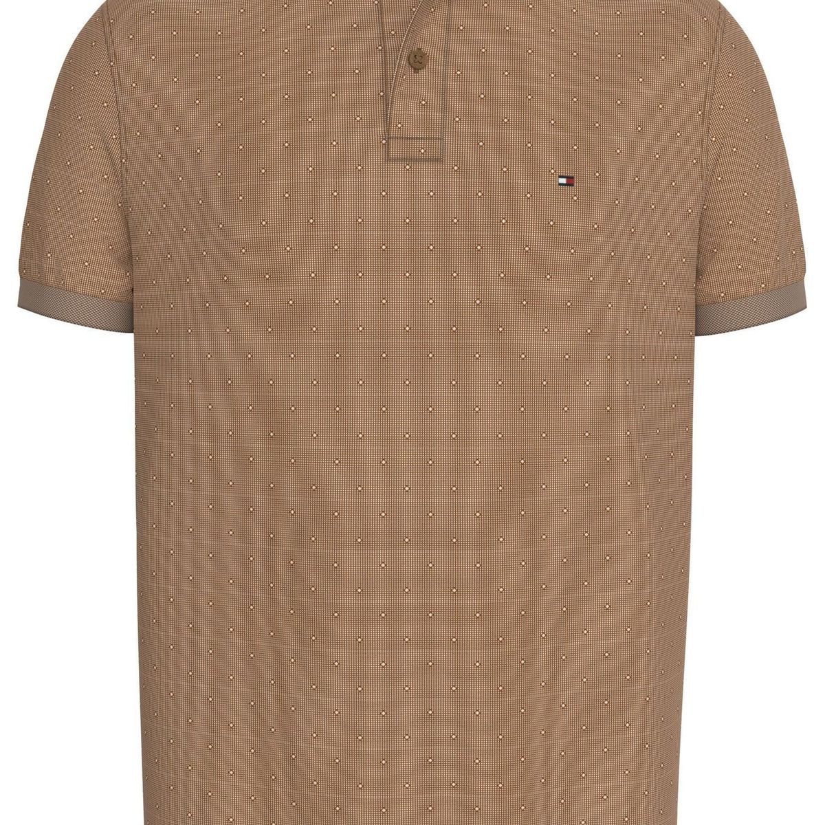 TOMMY HILFIGER - POLO M/C INTERLOCK MICROPATERN REG POLO