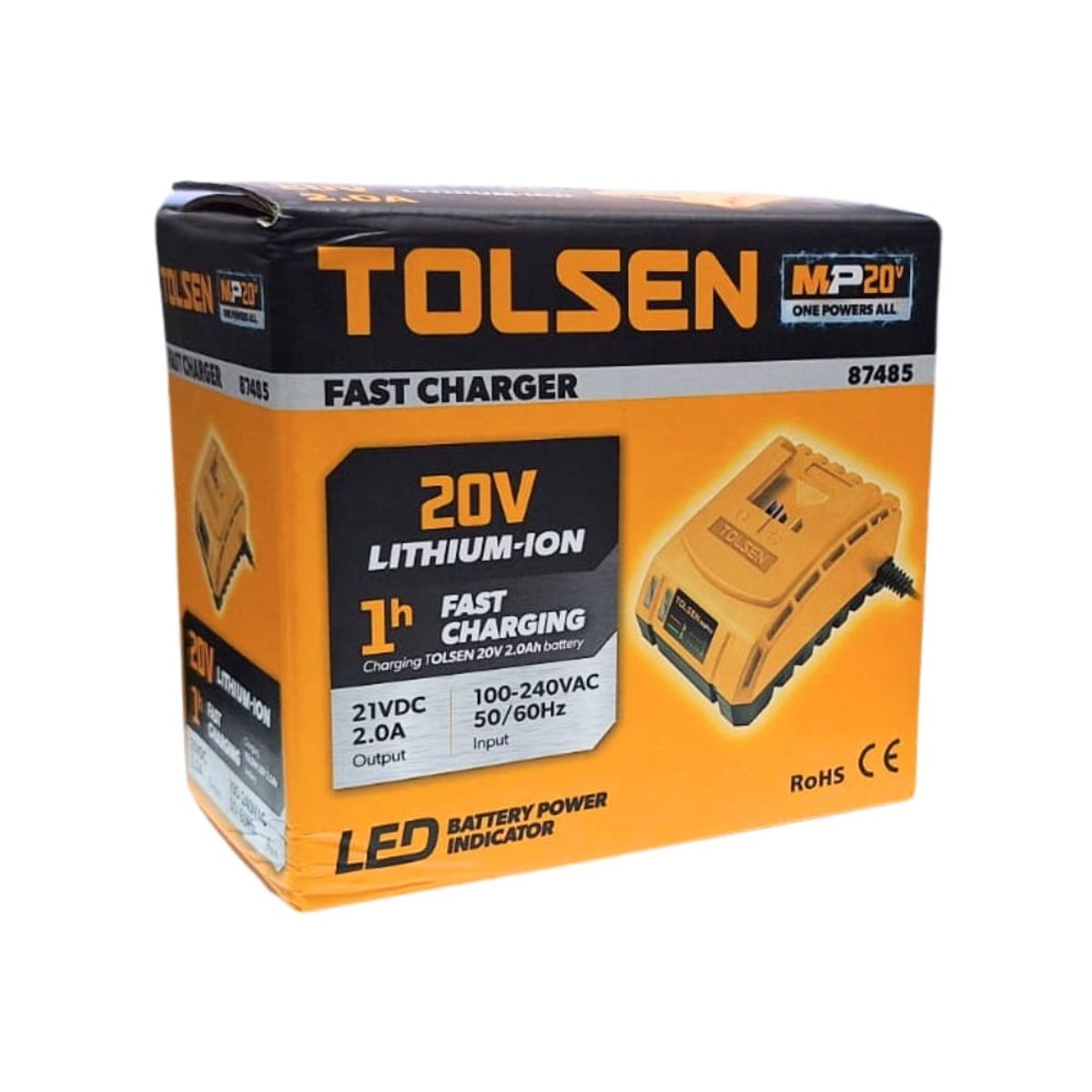 TOLSEN - Cargador Bateria 20V Tolsen