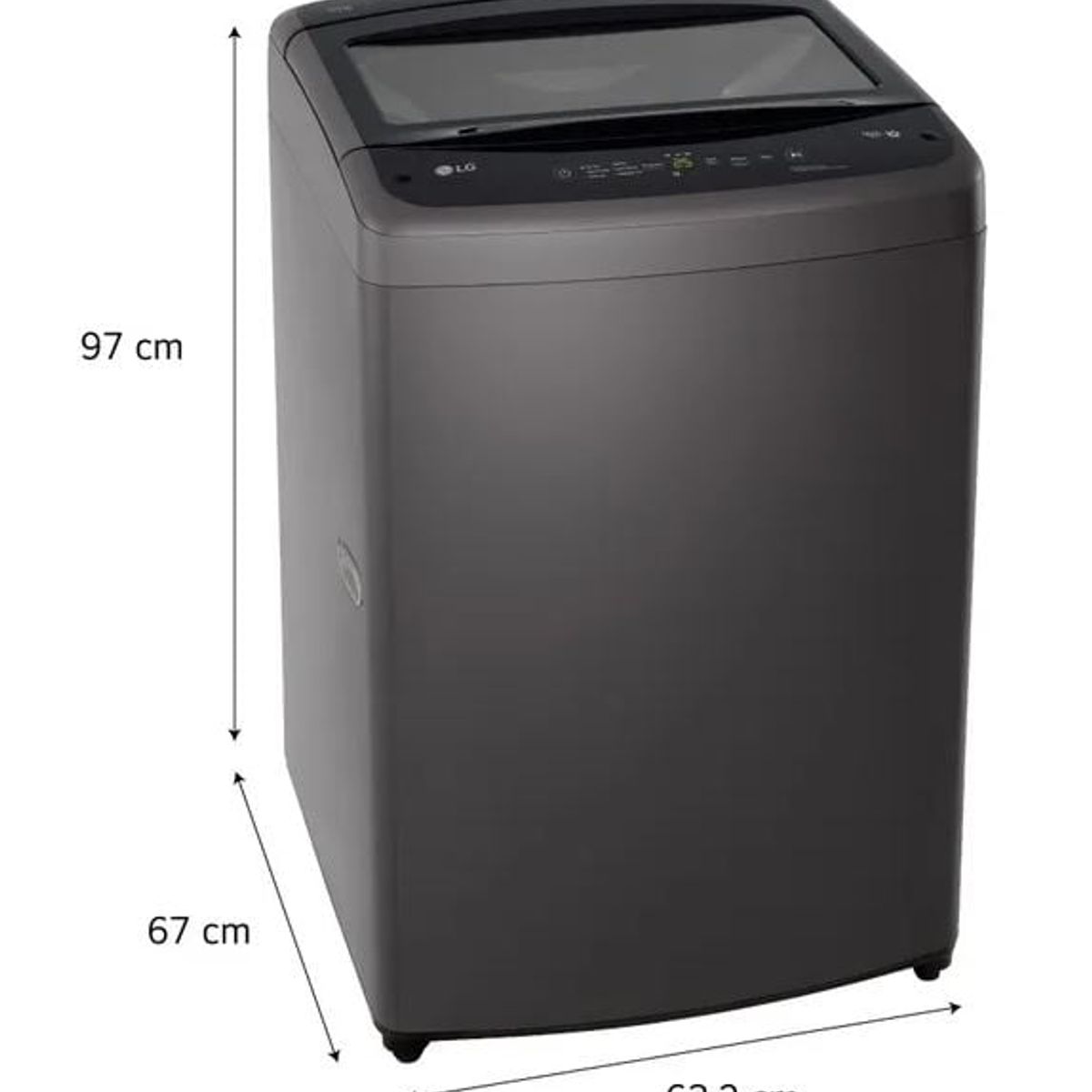 LG - Lavadora 19kg carga superior con TurboDru Negro WT19BVTB