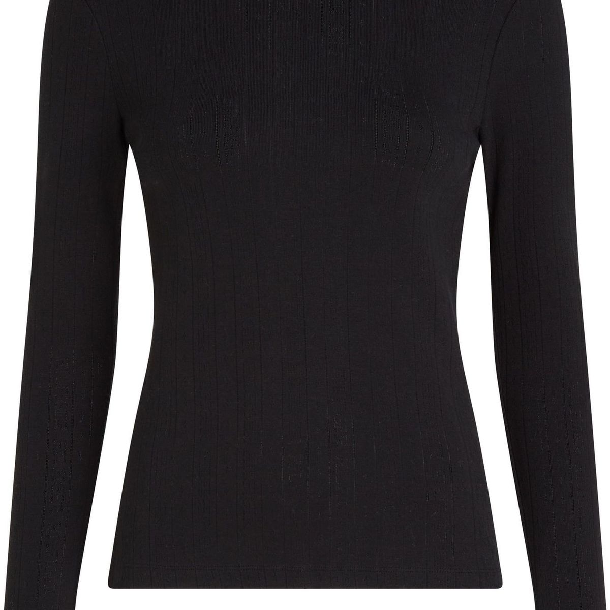 TOMMY HILFIGER - CAMISETA M/L SLIM POINTELLE C-NK LS TH