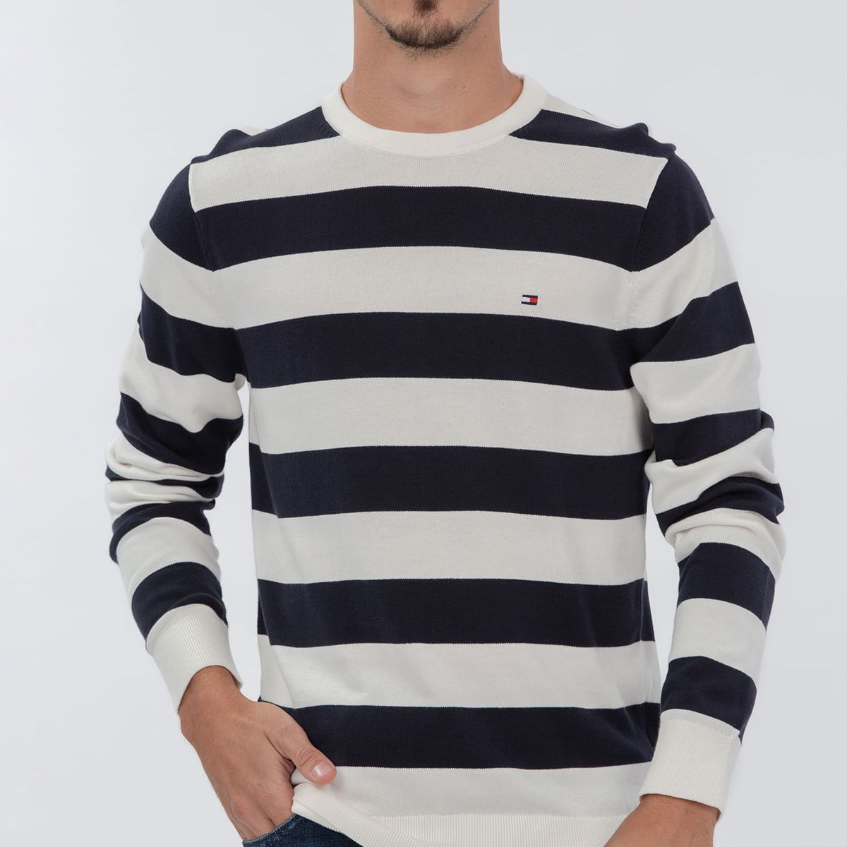 TOMMY HILFIGER - SWEATER ESSENTIAL COTTON CREW NECK
