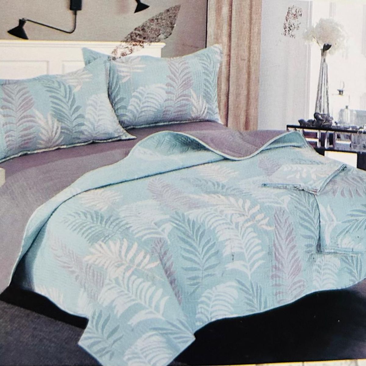 MINGDA - Set de Cubrecama 2pz + Sabanas + Fundas 5 Piezas 100% Algodón