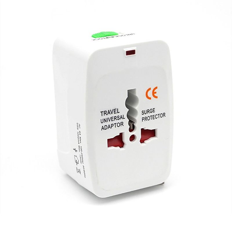 GENERICO - Enchufe Adaptador Eléctrico Viajero Universal 250V 6A