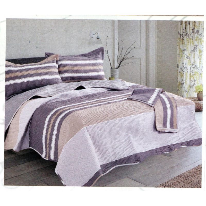 MINGDA - Set de Cubrecama 2pz + Sabanas + Fundas 5 Piezas 100% Algodón