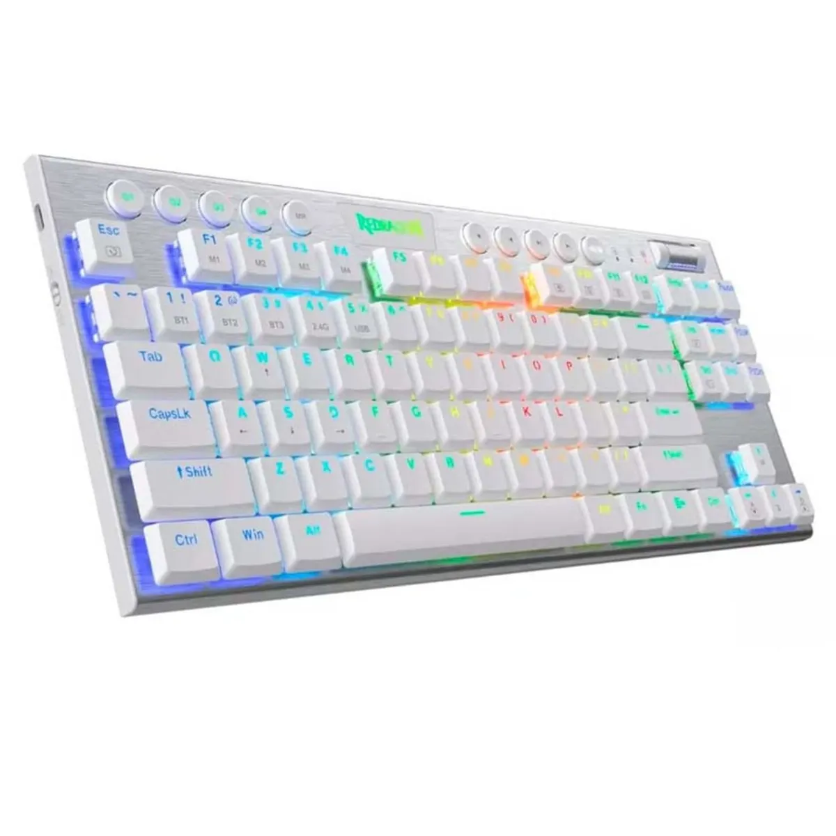 REDRAGON - Teclado Mecánico Redragon HORUS TKL K621W-RGB Inalámbrico Switch Red