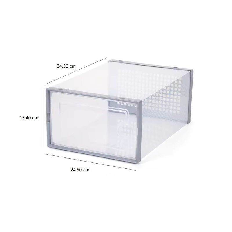 GENERICO - Set x 03 Cajas Plásticas Organizadoras para Zapatos