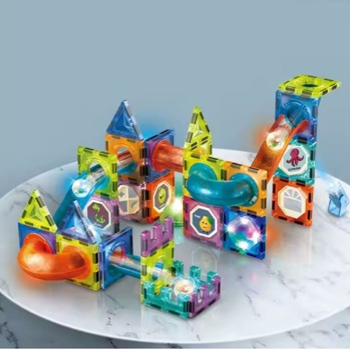 GENERICO - SET DE JUEGO MAGNETICO GEOMETRICO 49PCS